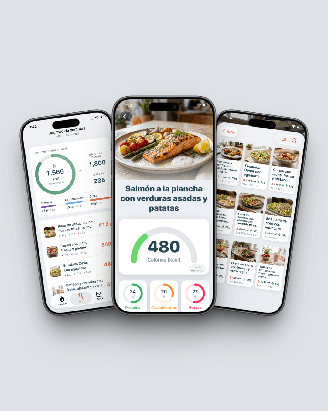 CaloCalc app screens